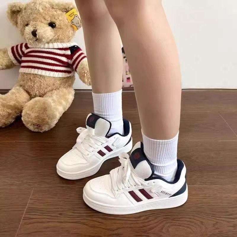 Niche yellow platform bread shoes versatile casual board shoes sports shoes