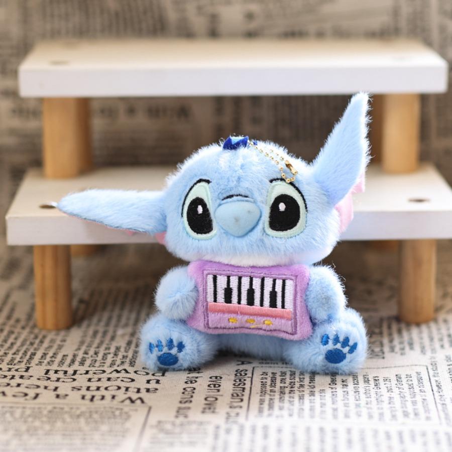 Очаровательный плюс Очаровательный спортивный кулон Стич Плюшевая игрушка Кукла Рок Стич Кошелек-подвеска Брелок Кукла Отлично подходит для повседневного использования