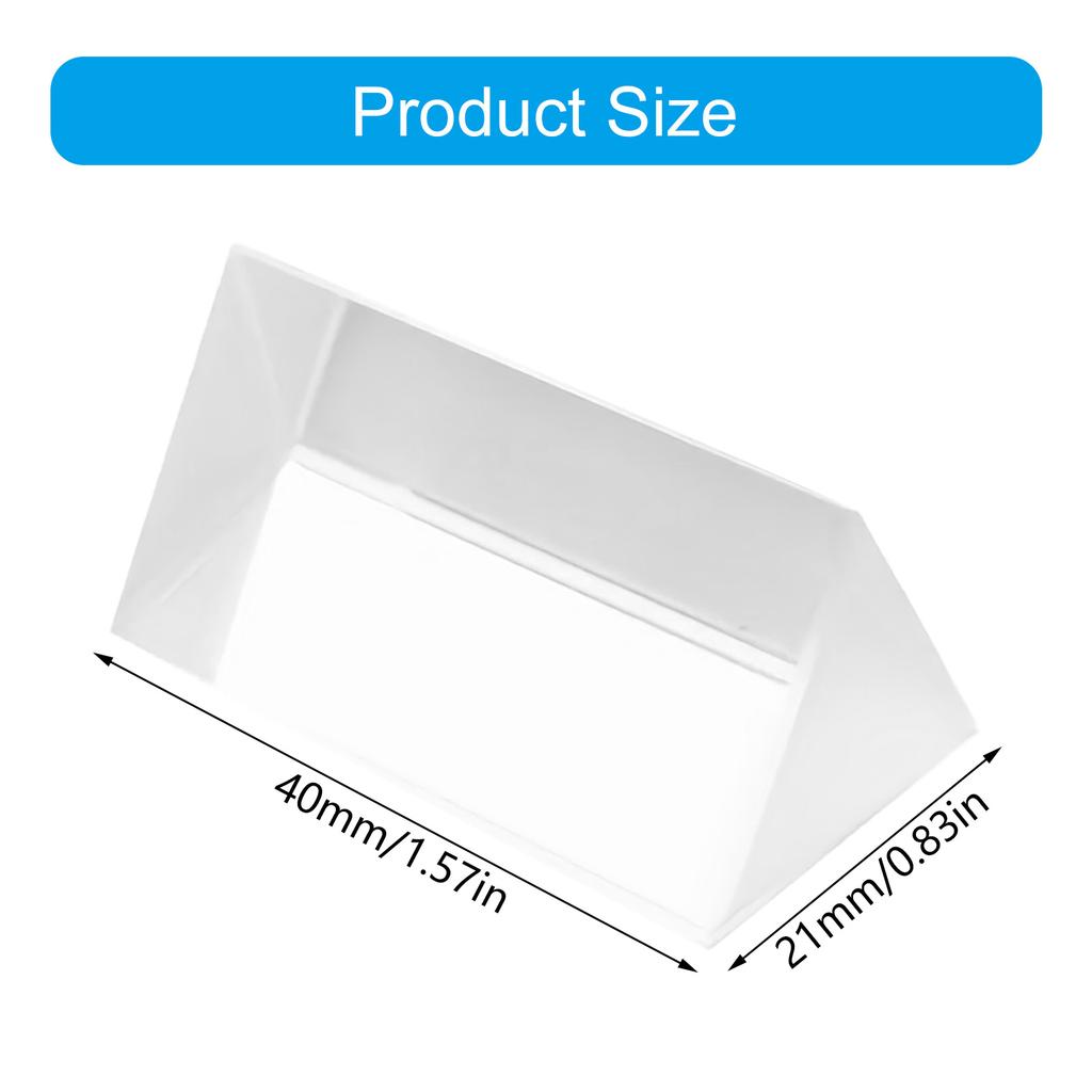 Science Classroom Essential Triangular Prism For Rainbow Spectrum Experiments And Photographic Effects