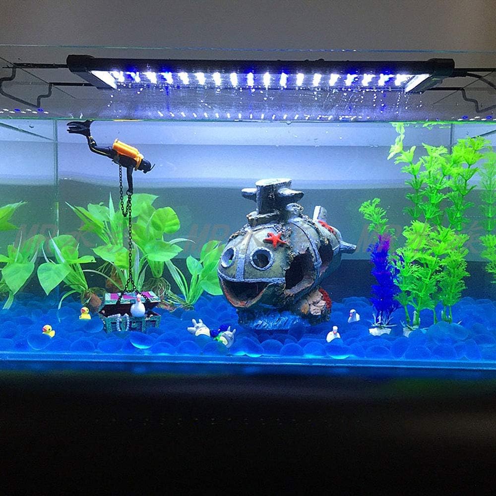 Creative Treasure Hunter Diver Aerating Aquarium Decoration Frogman Treasure Box Air Pump Connecting Fish Tank Decor(Orange)