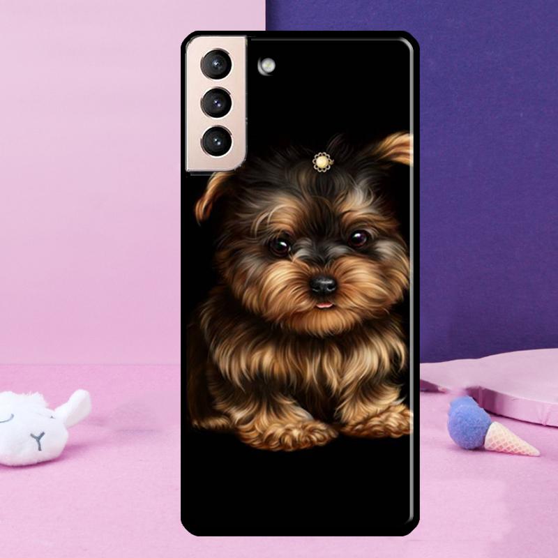 Yorkshire Terrier Dog Phone Case For Samsung Galaxy S25 Ultra S23 S20 S21 S22 S24 FE S9 S10 Plus S24 Ultra Cover