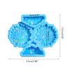 Holographic Resin Keychain Mold Flower Epoxy Resin Casting Mold for DIY Crafts Jewelry Making Phone Holder Silicone Mold
