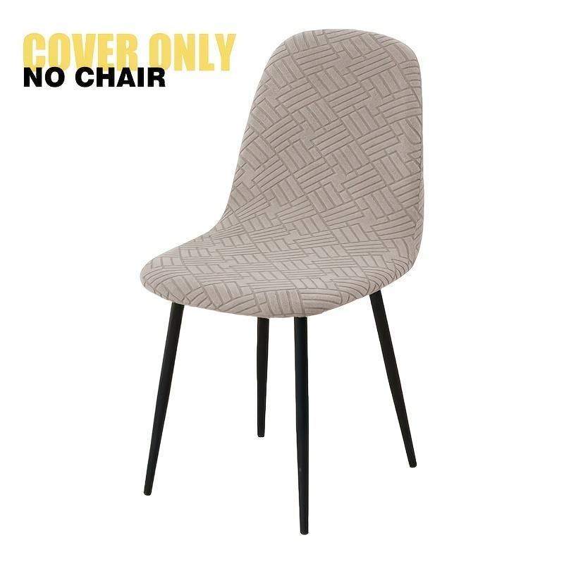 Jacquard Muschelförmige Stuhlhusse Dehnbar Esszimmerstuhl Sitzbezug Zuhause Armlose Sitzbezüge Abnehmbar Hotel Bankett