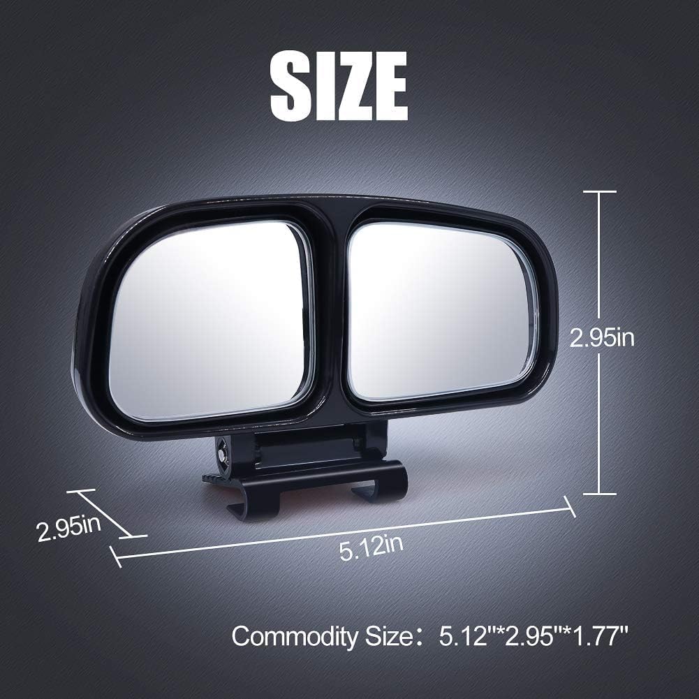 Biqing Automotive Auxiliary Easy Wide Angle Side Mirror for Maximum View Inside the Right Auxiliary for and Wagons Mirror, Installation, Vehicle,
