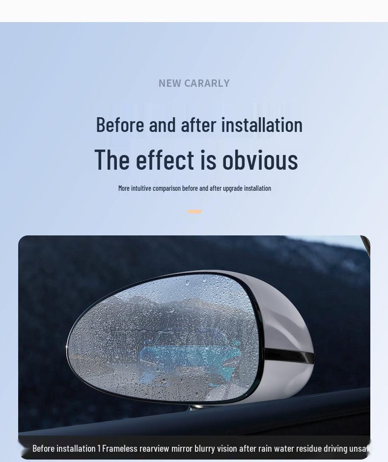 Xiaomi SU7 Rearview Mirror Rainproof Film: Anti-Fog, Waterproof, Anti-Glare Sticker