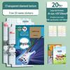 Self-Adhesive Transparent Frosted Book Cover Film 16K for First Grade Elementary Textbooks