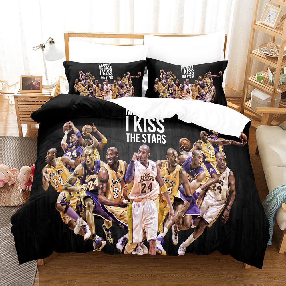 Basketball Digital Printing Bedding Three-Piece Microfiber Polyester Cotton Duvet