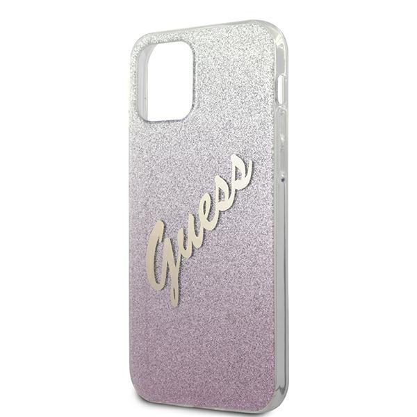 Guess Guhcp12Lpcuglspi Iphone 12 Pro Max6,7 Różowy/Pink Hardcase Glitter Gradient Script