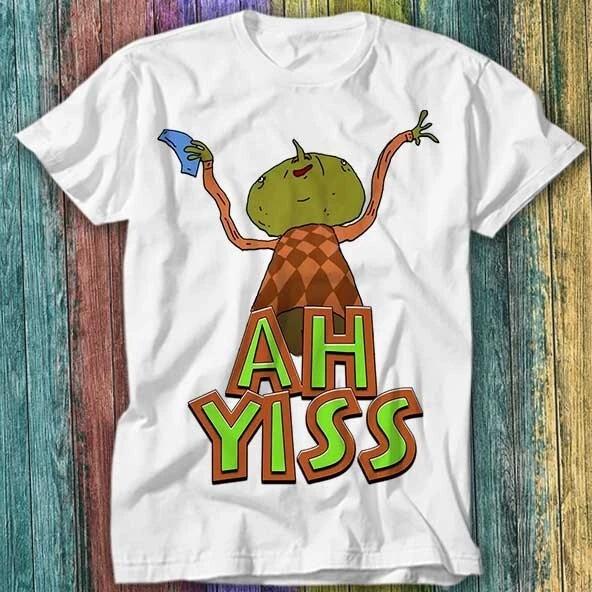 

100% cotton TOPS UNISEX TEES MENS WOMENS Ah Yiss! The Big Lez Show T Shirt Top Tee 4XL белый
