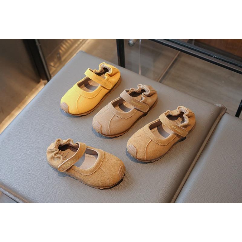 Girls' Mary Jane Sneakers New Arrival | Children's Soft-Sole Casual Shoes with Elastic Heel Strap Cute Girls Shoes