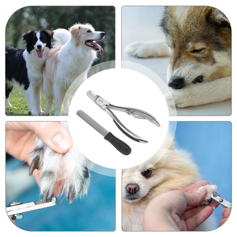 Dog Toenail Clippers Puppy Nail Clippers Heavy Duty Dog Nail Cutter Dog Nail File Stainless Steel Pet Nail Clippers For Large