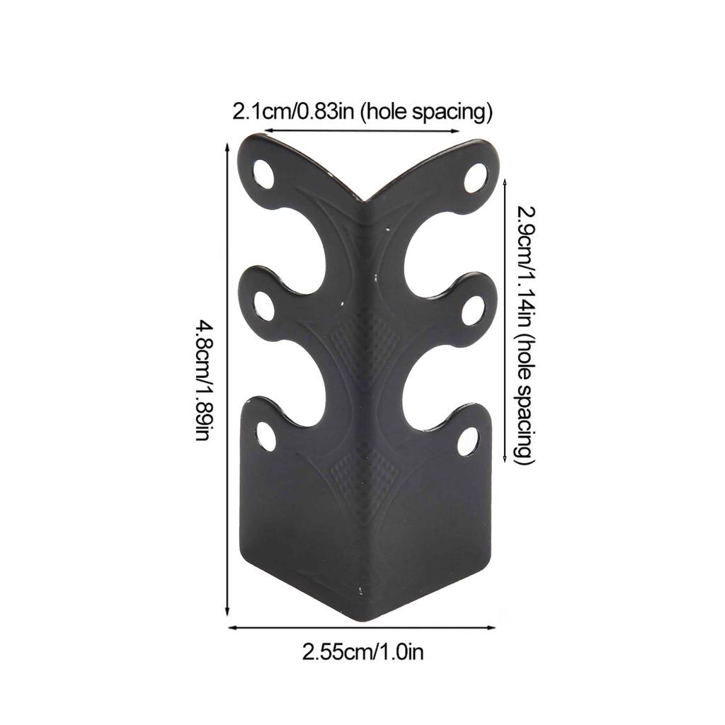 Set of 6 Vintage Metal Corner Protectors for Long Lasting Baseboard Care