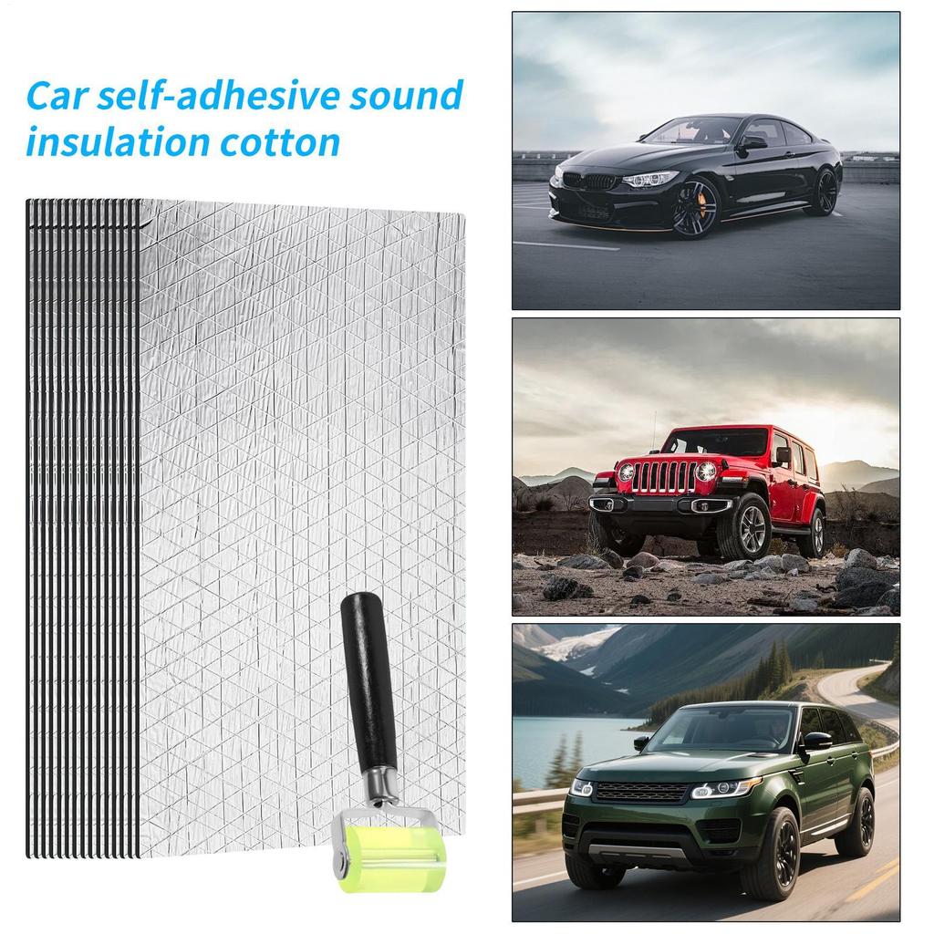 Sound Dampening Car Adhesive Sound Shield Insulation Dampening Mat Acoustic Muffler Panels For Roof SUV Trunk Automotive Walls