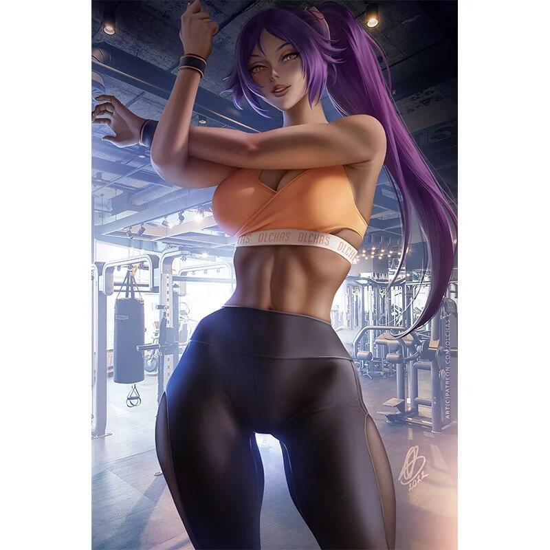 Tisk Genshin Impact Yae Miko Nude 3D Sexy Anime Girl Art Plakáty HD Wall Art Malba na plátno pro domácí dekoraci Pověste obrázek