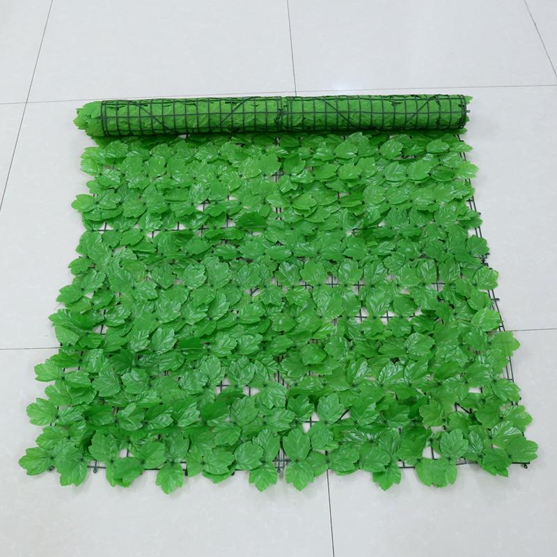 Outdoor Artificial Green Plant Fence with Pothos Leaves – Ideal for Balcony and Garden Decoration