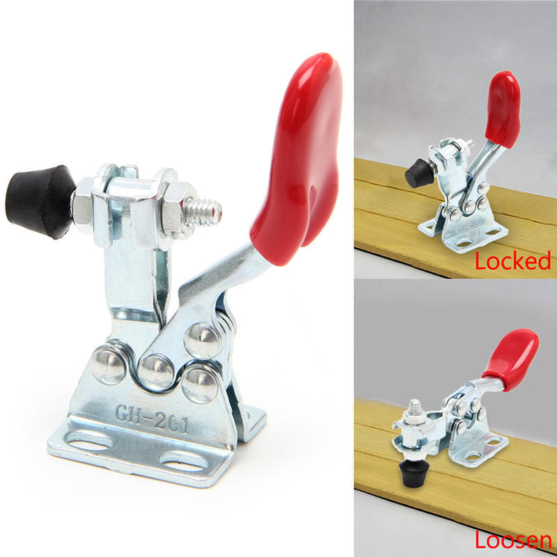 1Pc Metal Horizontal Quick Release Hand Tool Toggle Clamp For Fixing Workpiece