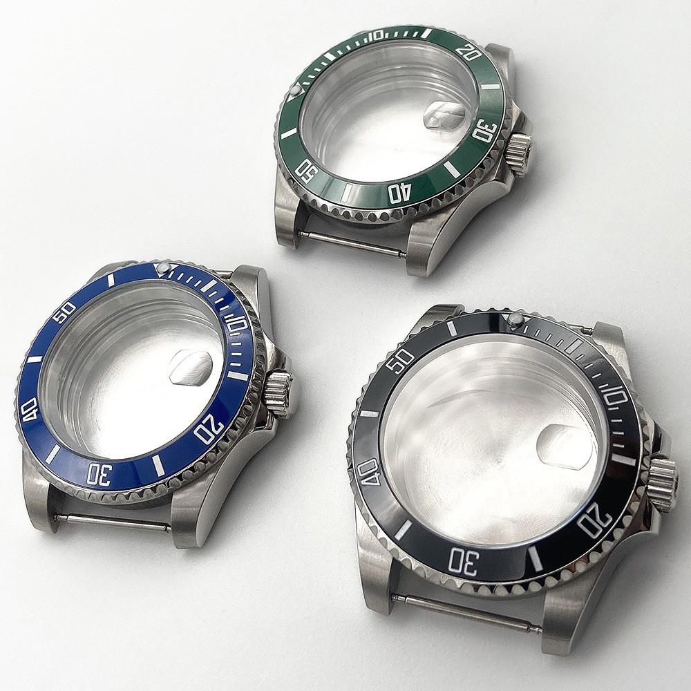 

Корпус автоматических механических часов 40 мм для механизма NH35/NH36, стиль Submariner, совместим с большим циферблатом. Case only (without bezel)