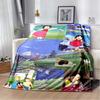 Heidi Mädchen der Alpen Anime Druck Flanell Überwurf Weich Warm Gemütlich Bettdecke für Kinderzimmer Wohnzimmer Heimdeko Geschenk