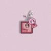 ENHYPEN Funny Fruit Headgear Photo & Cartoon Keychain, Stamp-Style Acrylic Bag Charm with Member Selfie, Engene Fans Collectible Kpop Accessory