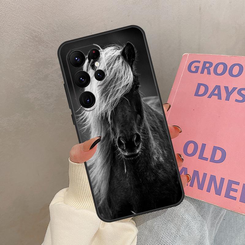 Domineering Cool Horse Case For Samsung Galaxy S25 Ultra S20 S21 S22 S23 S24 Ultra S9 S10 Plus S25 FE Cover Coque