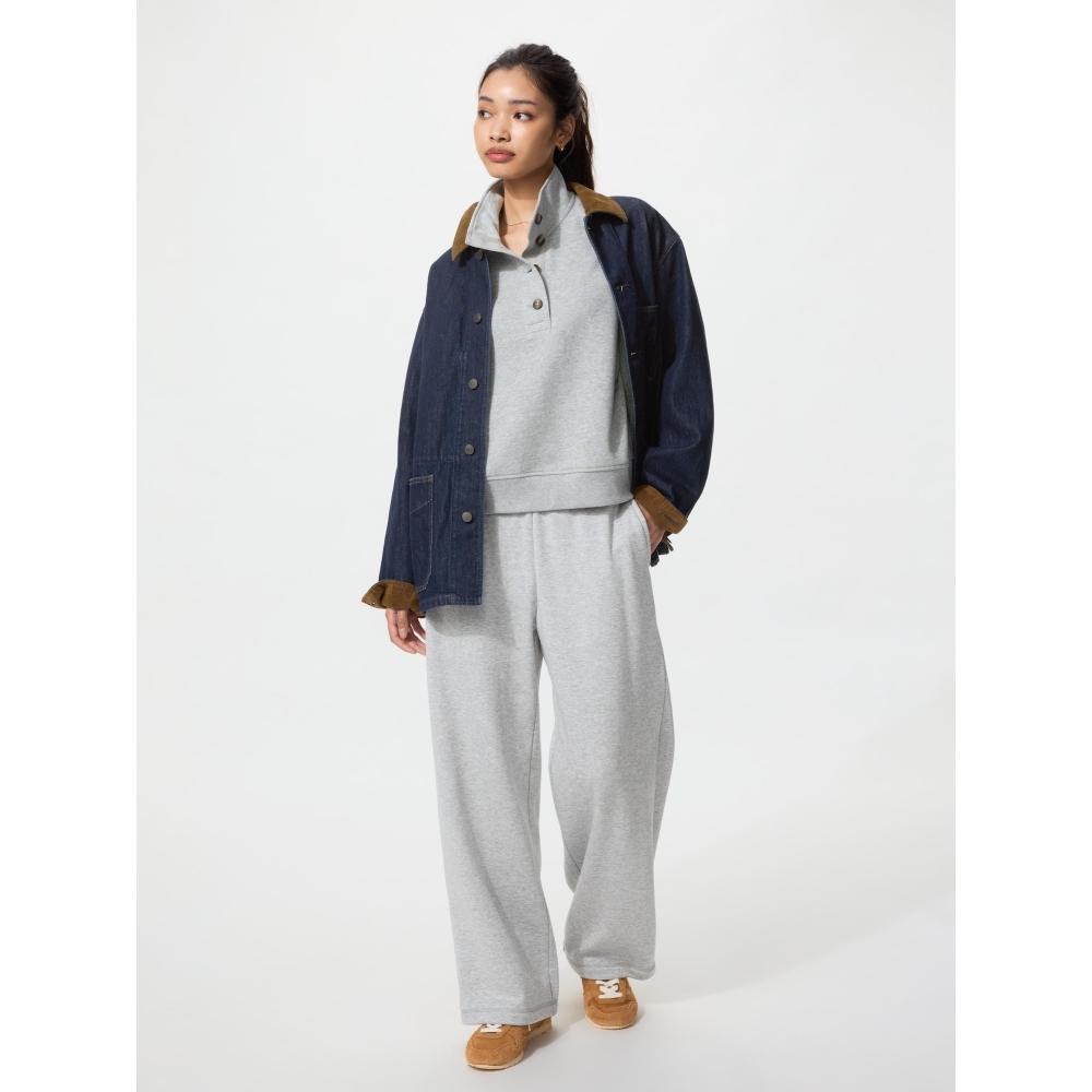 Uniqlo Japan Warm Boa Sweat Wide Leg Pants