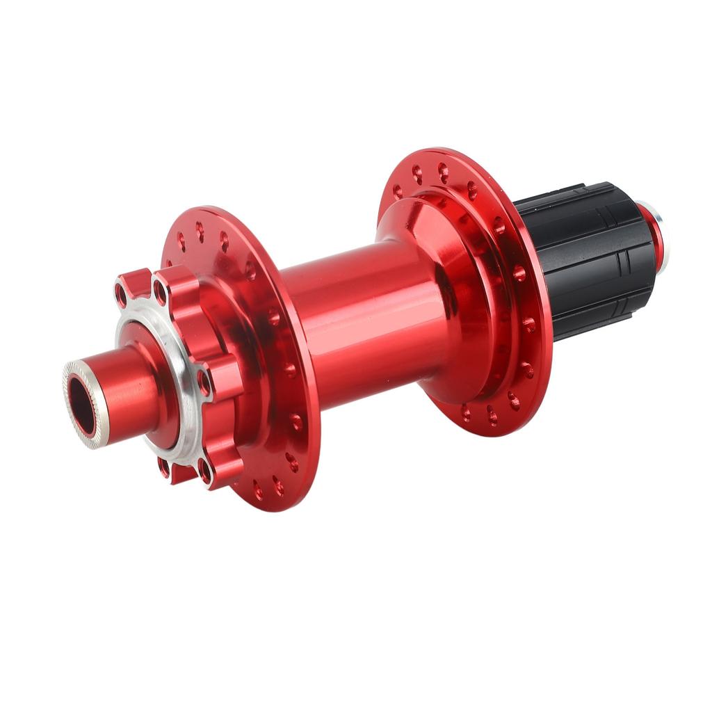 32 Hole Mountain Bike Hub 4 Bearing 12x148mm CNC Cutting Process Bike Rear Hub for Replacement Red