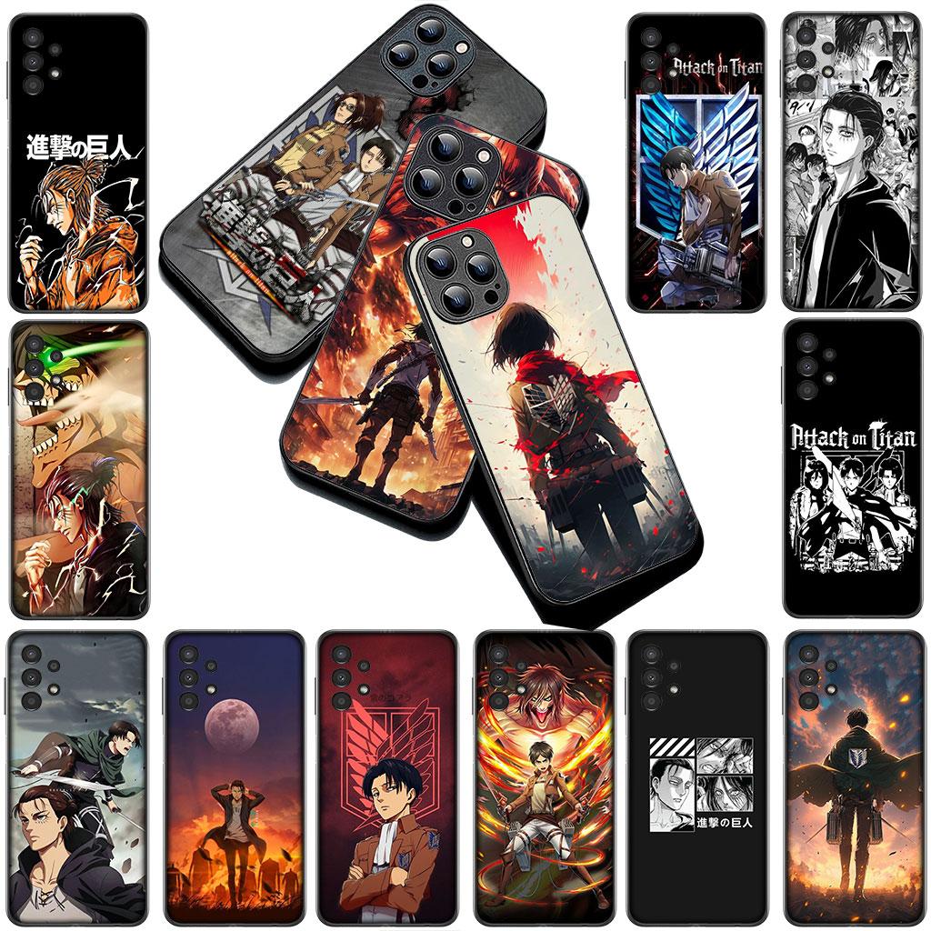 Casing Phone Cover for Apple iPhone 17 Pro XS Max Air 6 Plus X 5 + SE 2022 SE2 16E XR Case  Attack Levi on Eren titan Jaeger