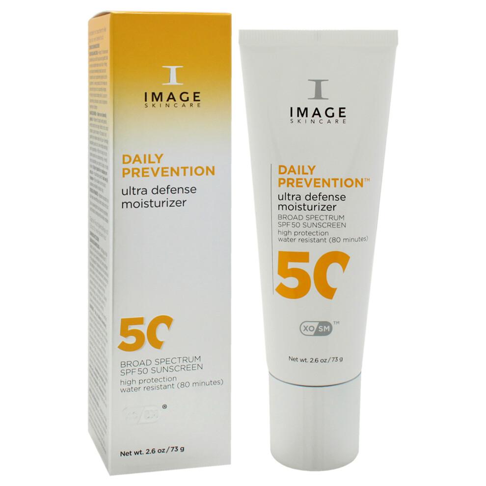 Daily Prevention Ultra Defense Moisturizer SPF 50 by Image for Unisex - 2.6 Oz Sunscreen