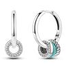 925 Silver Hoop Earring For Woman Pendientes Moon Sun Earrings Fashion Jewelry