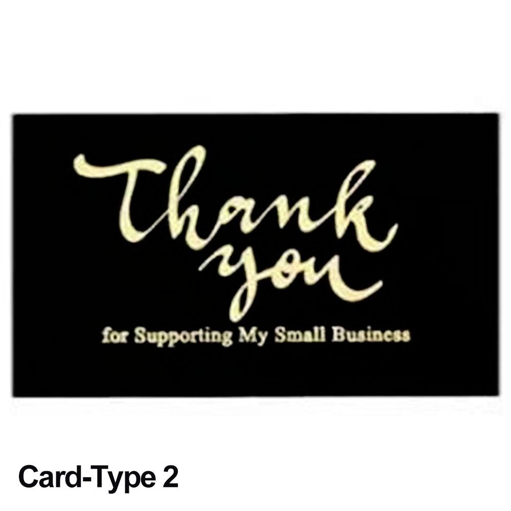 30/50PCS Black Gold Kraft Paper Cards Thank You For Your Order Card For Small Shop Gift Decoration Appreciate Card For Business