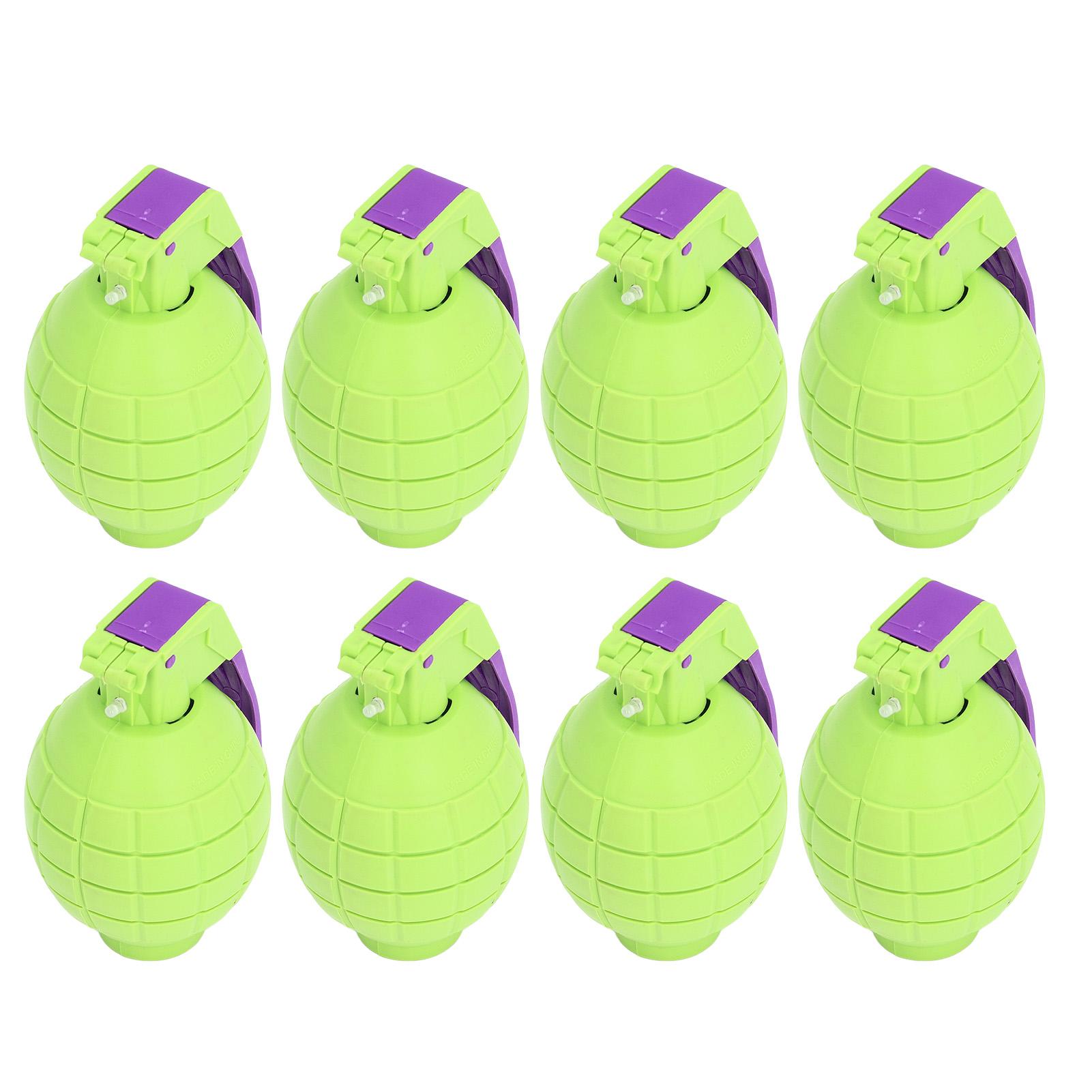 6pcs Kids Toy Hand Grenades Pretend Plastic Grenades Toys with Sound Effects and Light for Outdoor
