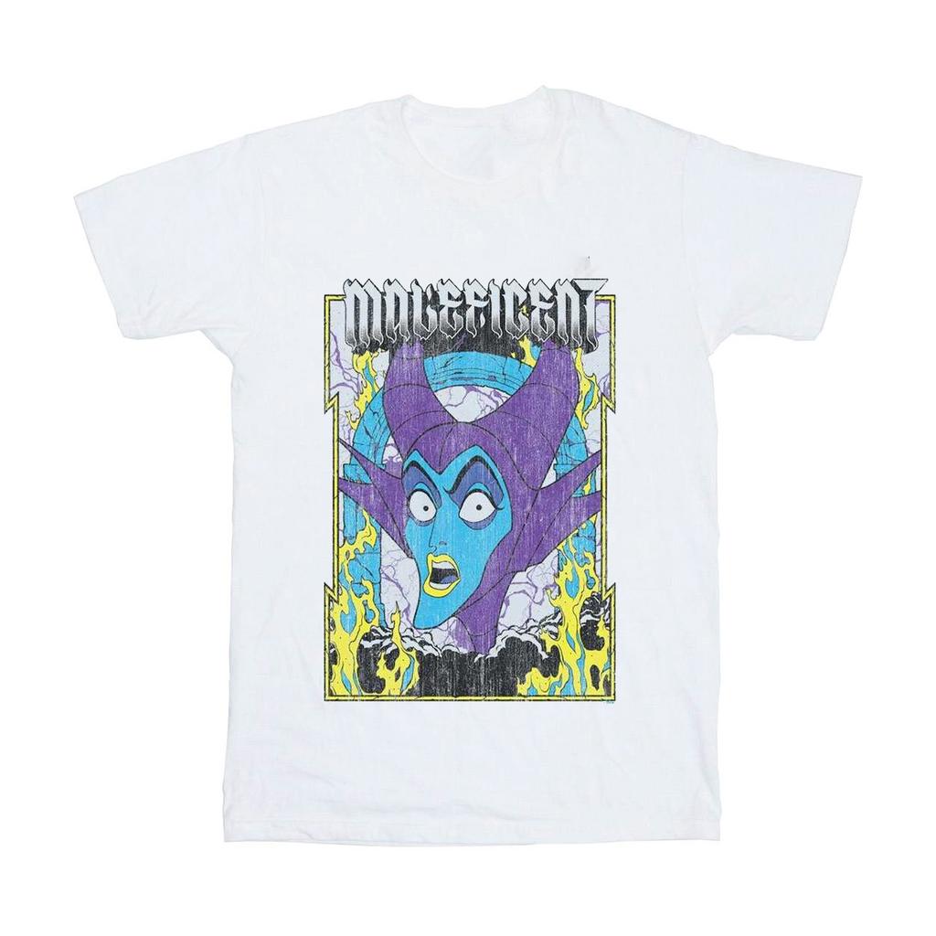Disney Girls Maleficent Poster Cotton T-Shirt