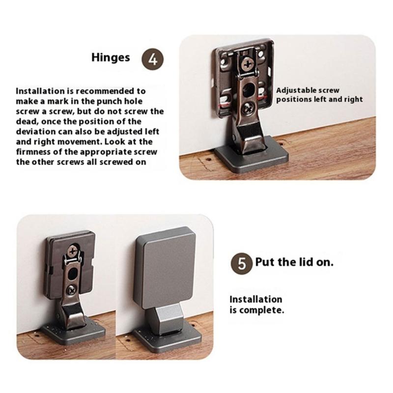 Space Saving Concealed Cabinet Door Hinge Adjustable Tension Mechanism Soft Closing Wardrobe Hinge For Quiet Operation
