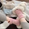 Women's Heart Embroidery Wool Socks - Cozy, Thick Autumn/Winter Polka Dot Design