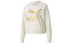 Sweatshirts Women's Ivory White Crew Neck Moderate Regular 531382-73