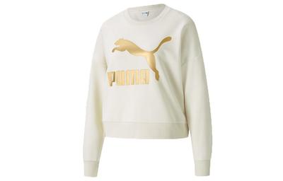 Sweatshirts Women's Ivory White Crew Neck Moderate Regular 531382-73