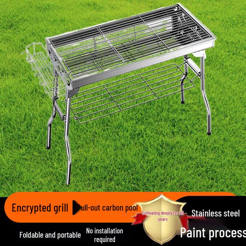 Beifu Portable Stainless Steel Charcoal BBQ Grill