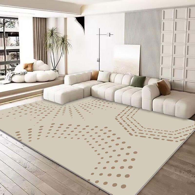 Cream Style Carpets for Living Room Large Area Bedroom Decor Simple Carpet Thickend Plush Lounge Floor Mat Fluffy Soft Study Rug