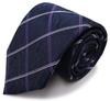[Michiko London] Brand Necktie, Made In Japan, 100% Silk, Jacquard Weave, Paisley Pattern (Pattern B: Navy)
