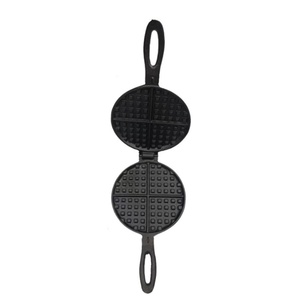 Round Form Pan with Hinged Plates Uncoated CastIron Iron Handle and Clasp Thickened Cookware