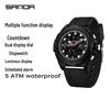 Sanda Multifunctional Waterproof Luminous Men's Sports Watch