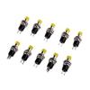 Mini Momentary Push Button Switches Release Off Pack of 10 Yellow