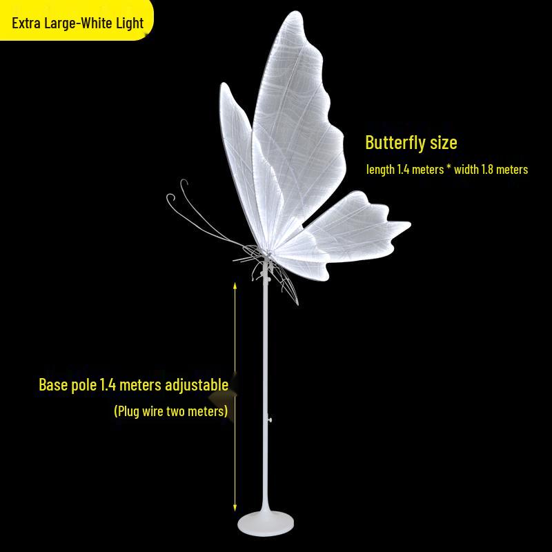Luminous Butterfly Wings Chandelier: Wedding Ceiling Decoration & Aisle Guide
