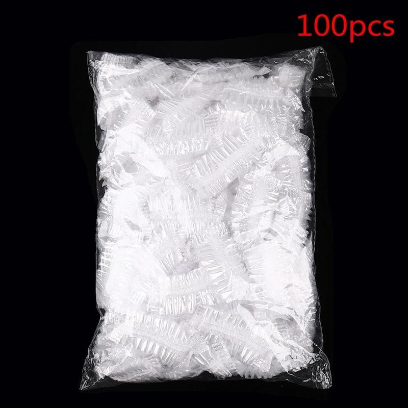 

100/200pcs Disposable Waterproof Ear Covers Transparent Soft Ear Protectors For Salon Hair Dye Bath Shower Adult Use 100Pcs