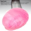 4pcs Rosy Red Egg Shape Detangling Brush Bright Marble Effect Portable Styling Comb Hair Brush