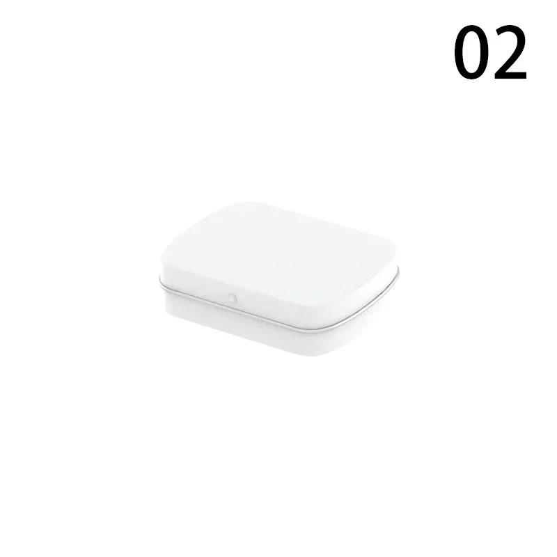 6Pcs Mini Metal Hinged Tin Box with Lid Empty Tins Jewelry Collect Cases Home Organizer Small Storage for Candy