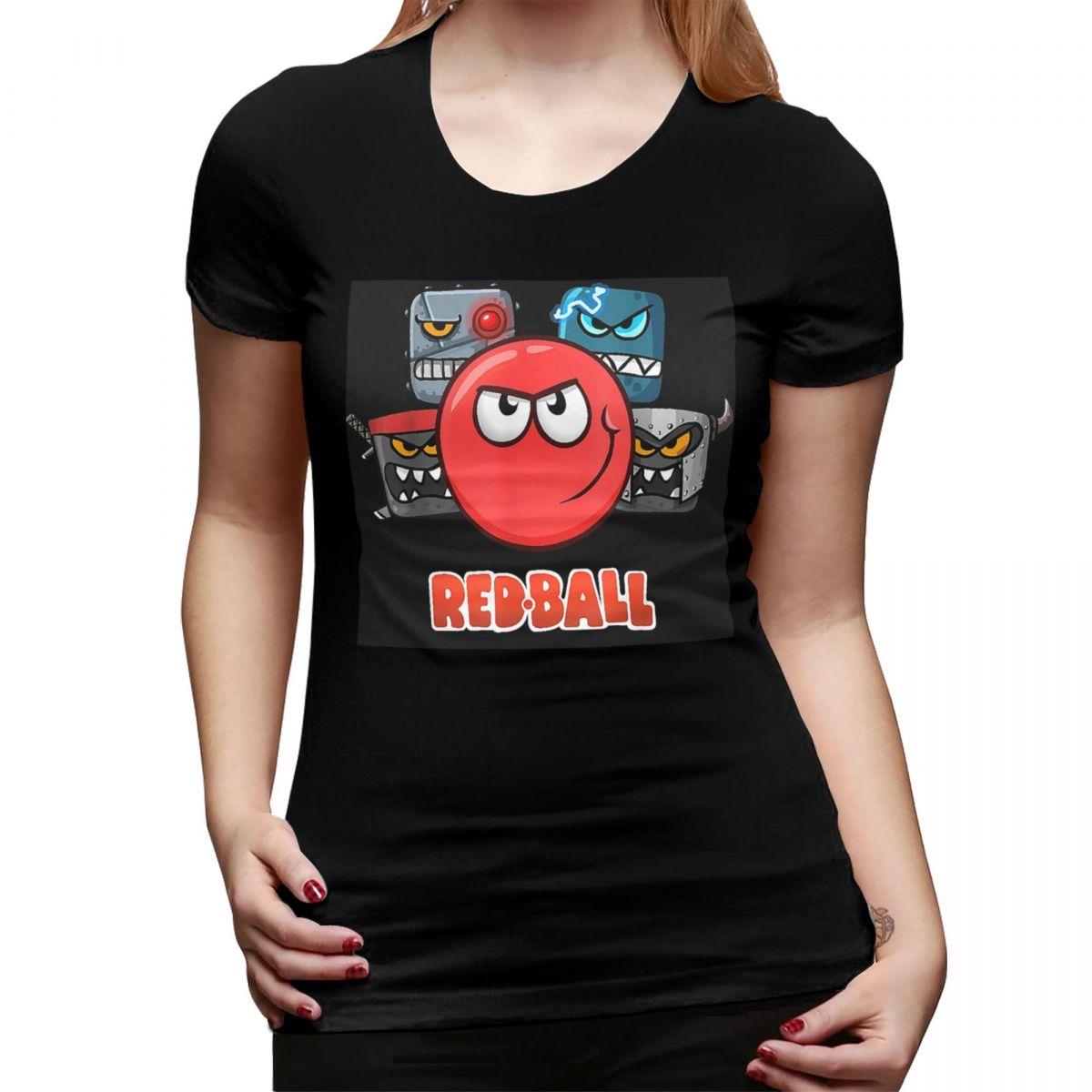 

Red Ball 4 The Crew TShirt for Women Round Neck Streetwear T Shirts Womens Tees Short Summer Clothes Tops 4XL