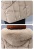 Women's Mid-Length Slimming Down Cotton Jacket with Large Fur Collar - Winter Padded Coat for Mothers & Elderly.