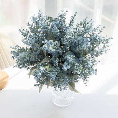Artificial Plastic Plant Eucalyptus Wedding Christmas Home Outdoor UV Protection Garden Bonsai Arch Festival Decoration DIY Gift