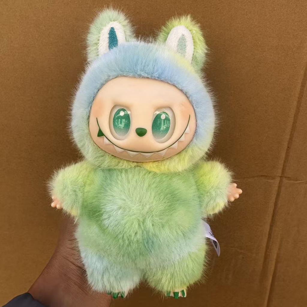 Llaveros de Peluche Labubu Populares Trendy Play Rabub Muñeco de Peluche Corto Suave Juguete Lindo Colgante de Dibujos Animados para Mochila Bolso de Mano Coche